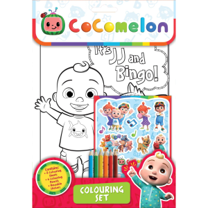 COCOMELON-Bojanka sa bojicama i nalepnicama