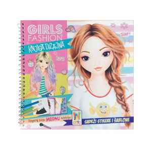 GIRLS FASHION- Knjiga dizajna sa stikerima i šablonima